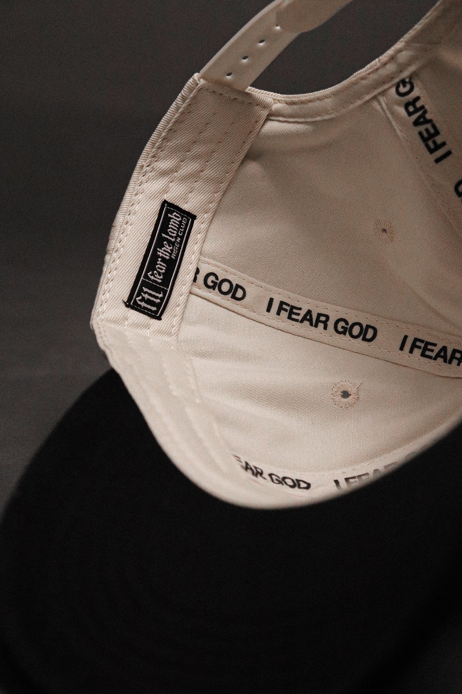 Fear God 5 Panel Hat in Natural/Black
