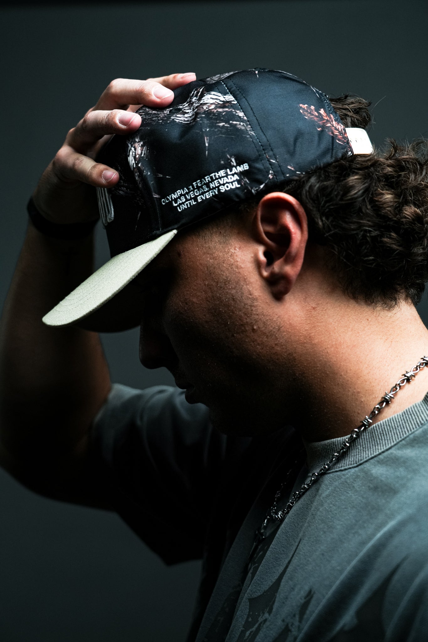 Fear God Hat in Pierced Camo