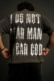 Fear No Man "Faded" Tee in Gray