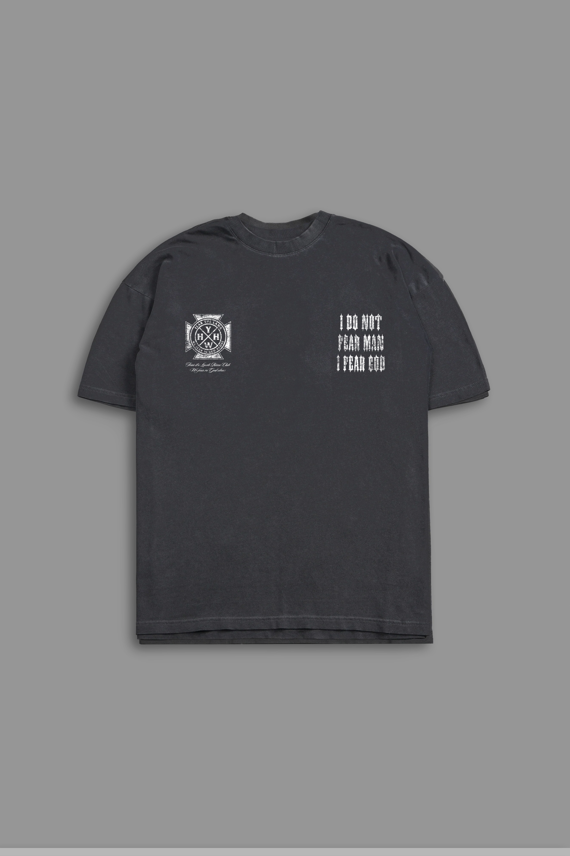 Fear No Man "Faded" Tee in Gray