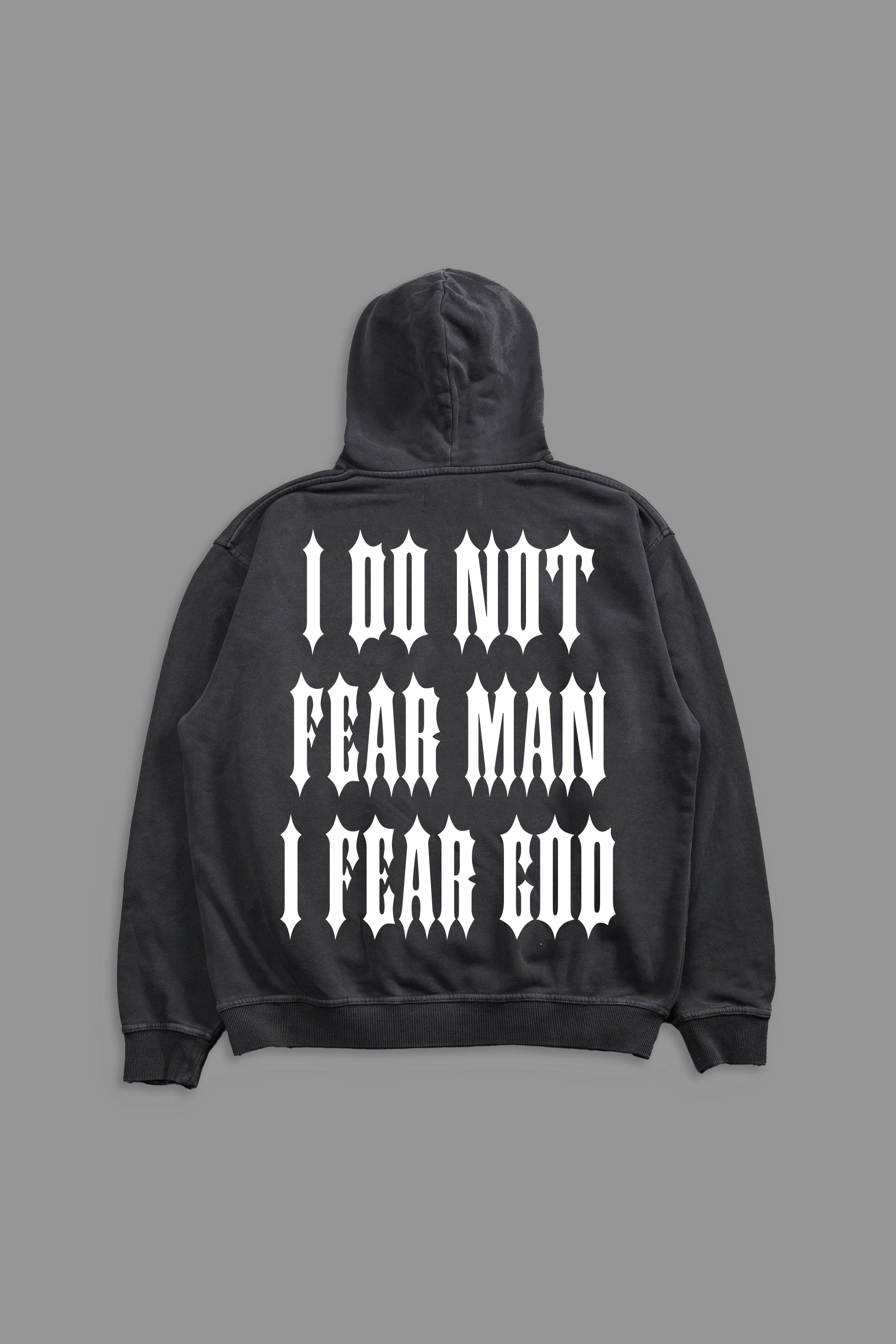 Fear No Man "Premium" Hoodie in Tornado Gray