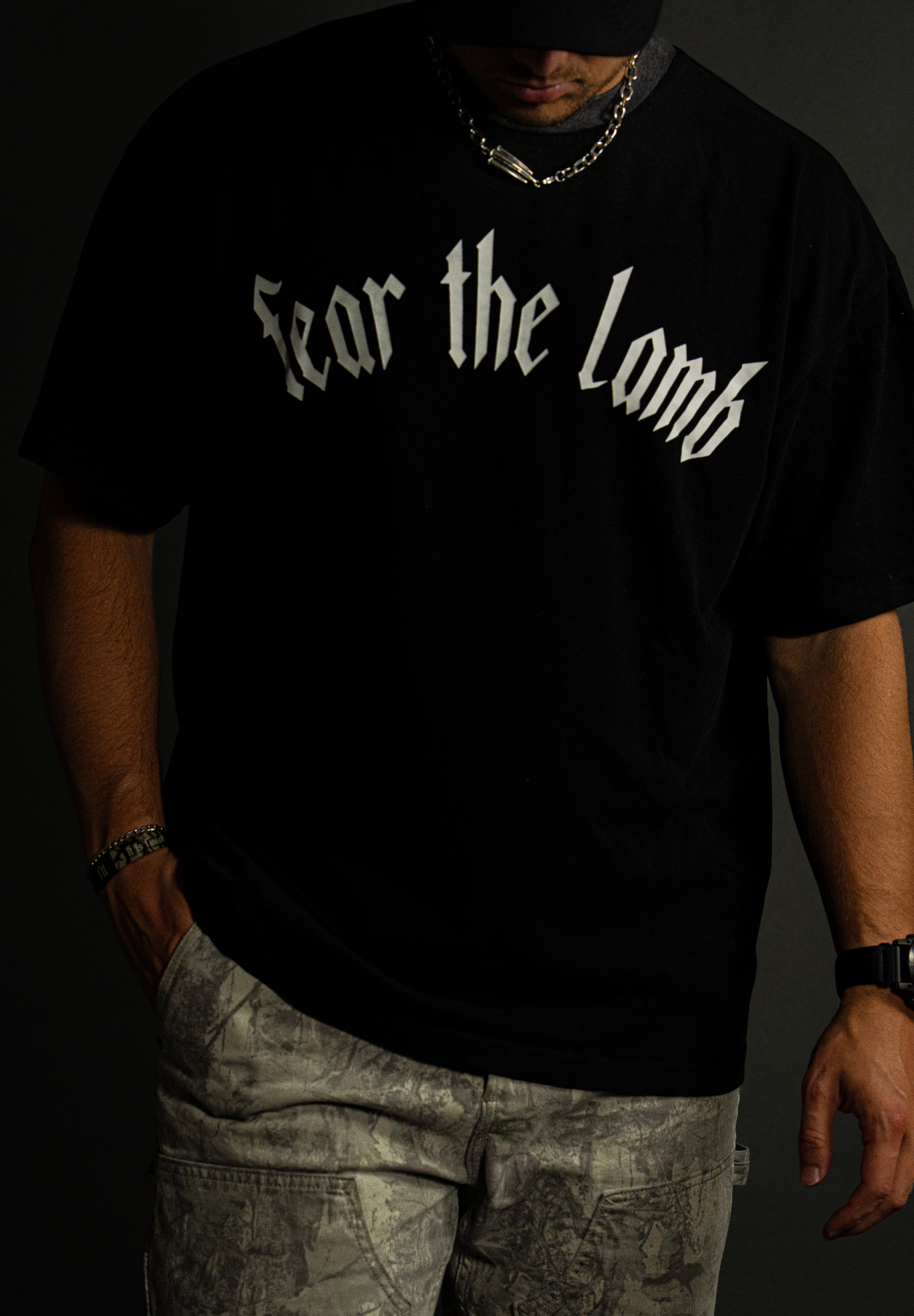 Fear the Lamb x Olympia "Faded" Tee in Black