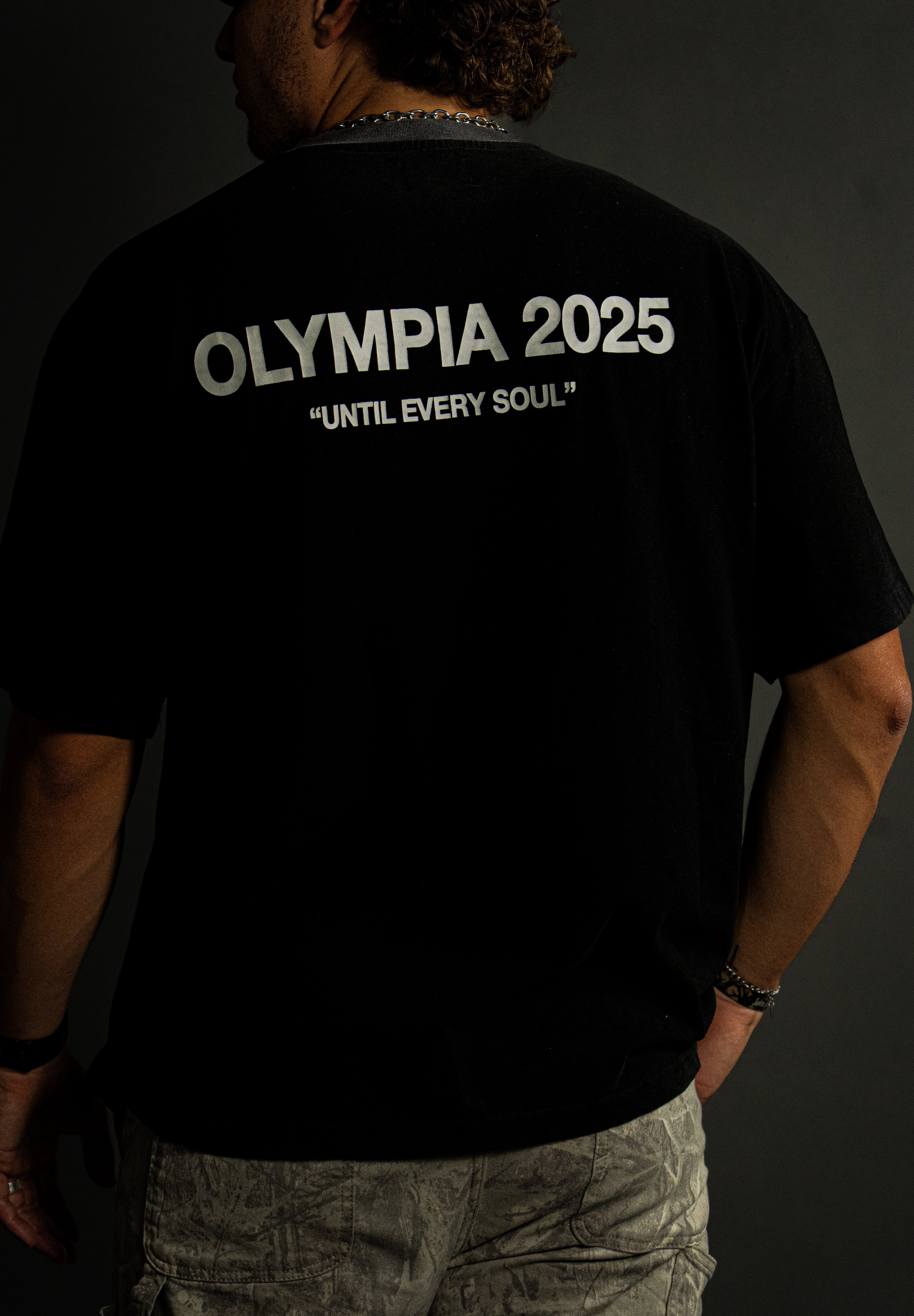 Fear the Lamb x Olympia "Faded" Tee in Black