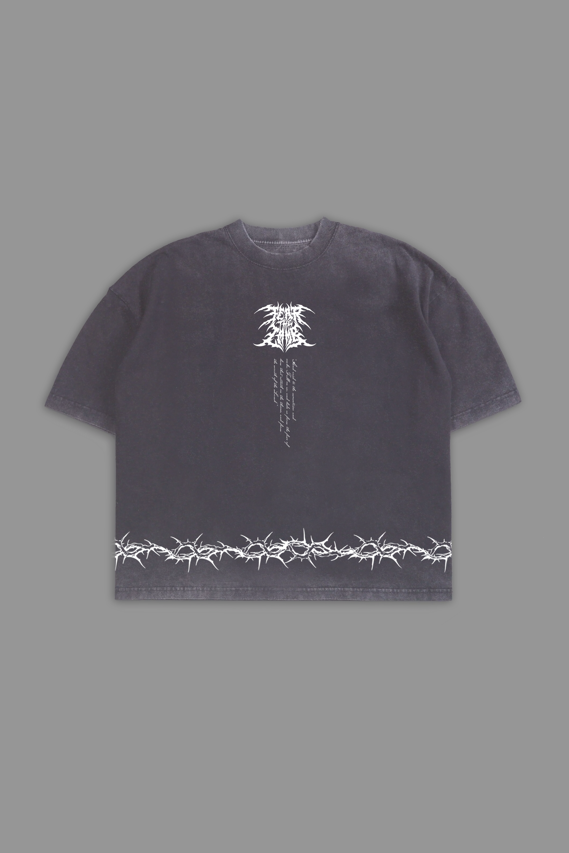 Fear the Lamb "Mid Length" Tee in Gray