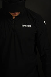 Fear the Lamb "Active" Quarter Zip in Black
