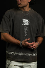 Fear the Lamb "Mid Length" Tee in Gray