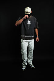 Fear the Lamb "Mid Length" Tee in Gray