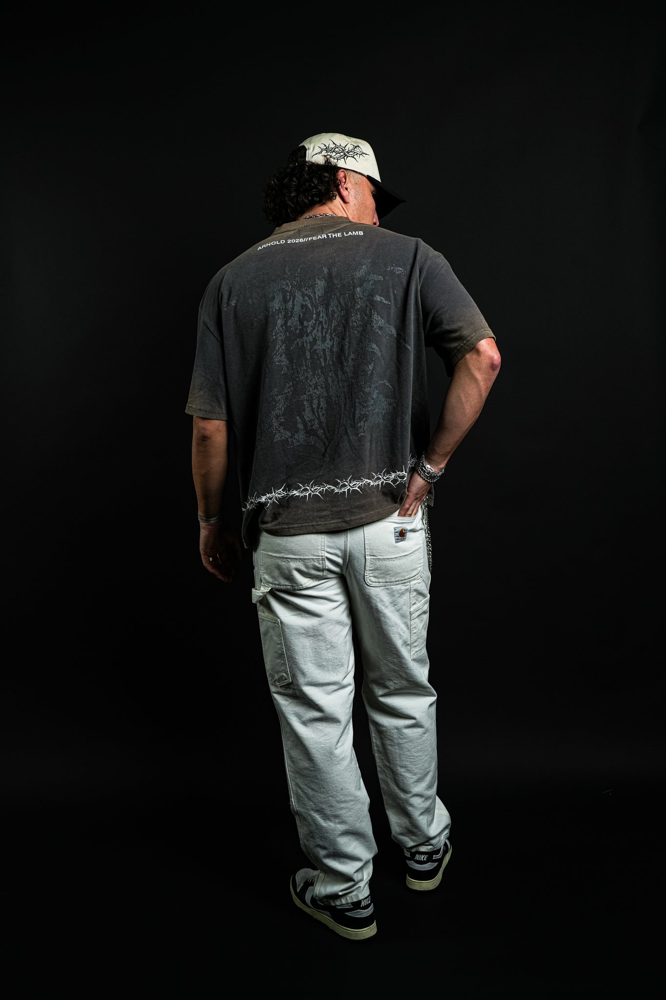 Fear the Lamb "Mid Length" Tee in Gray