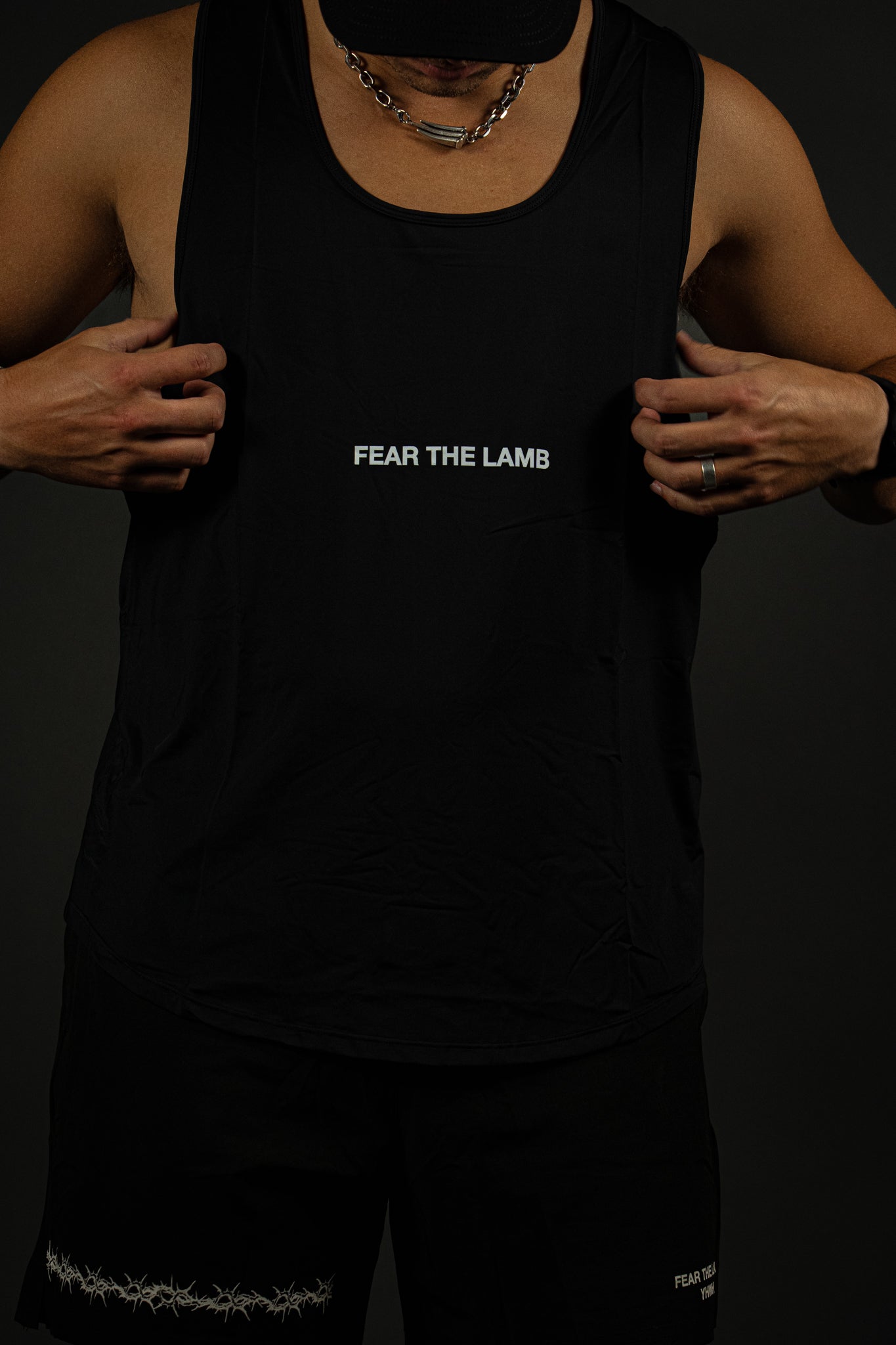 Fear the Lamb "Active" Tank in Black