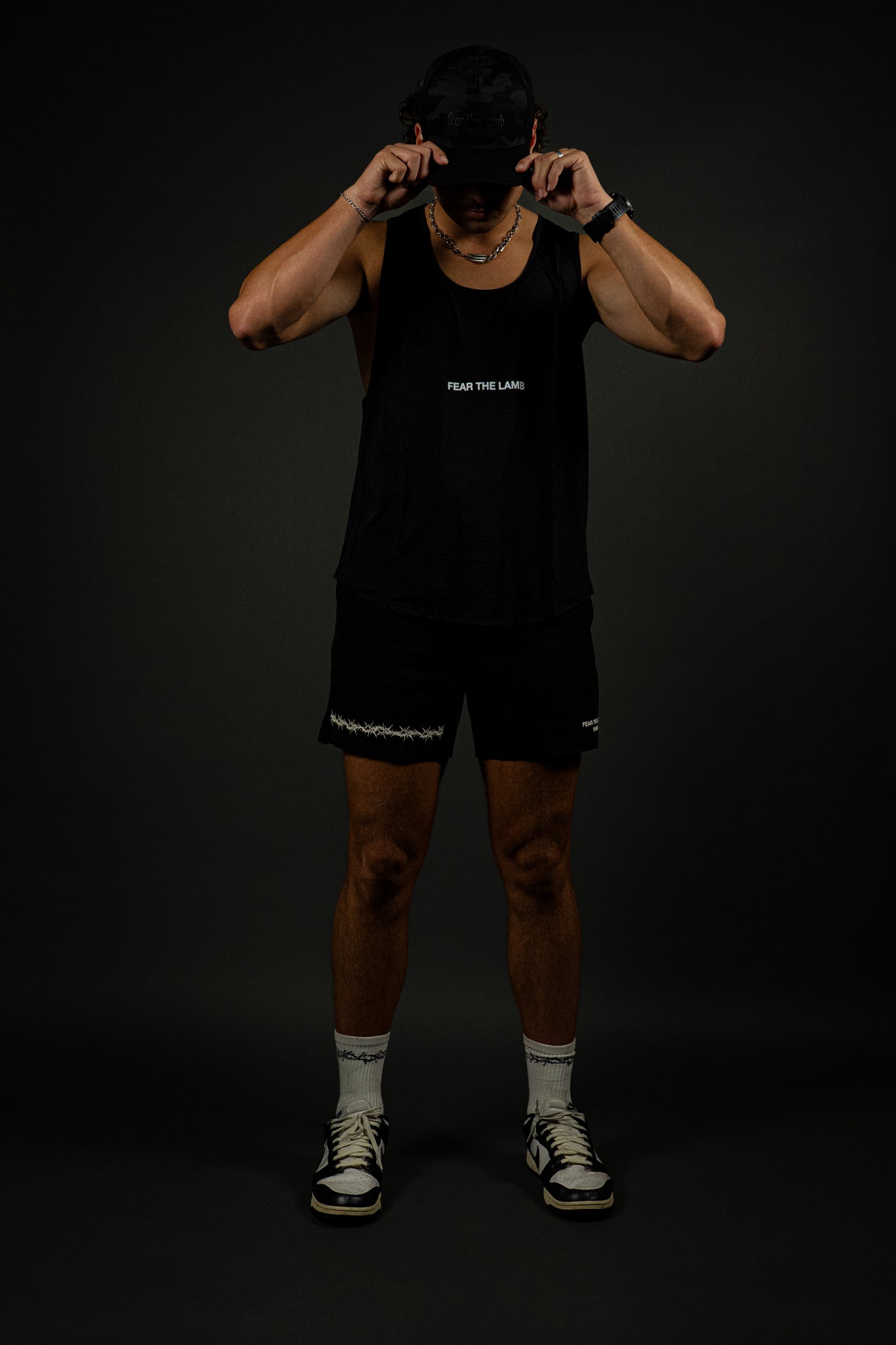 Fear the Lamb "Active" Tank in Black