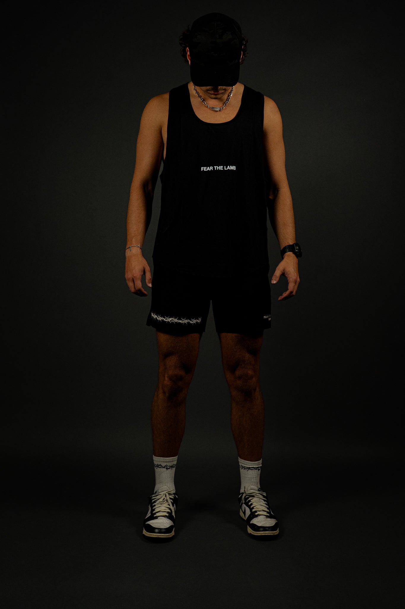 Fear the Lamb "Active" Tank in Black