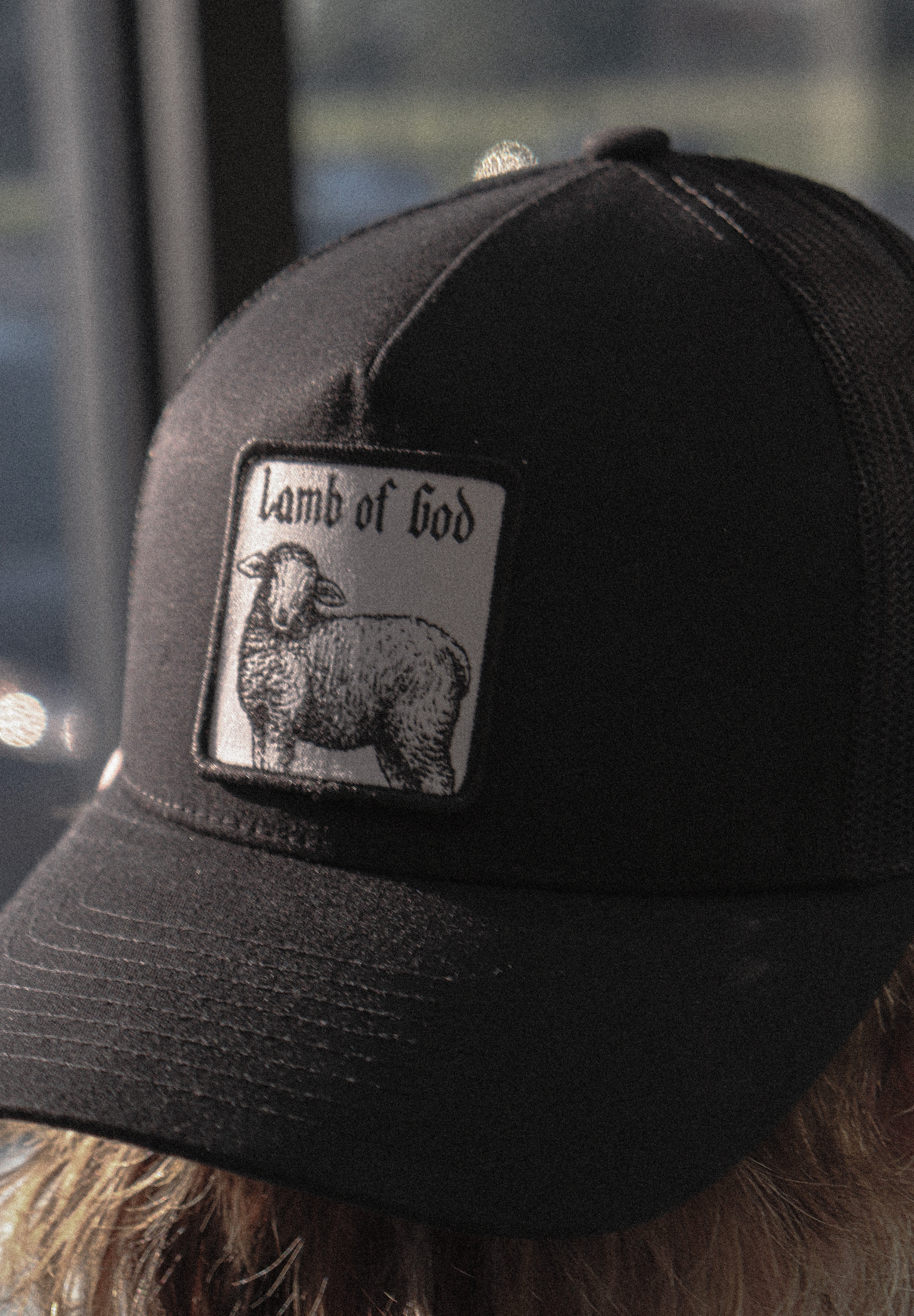 THE LAMB TRUCKER HAT IN BLACK