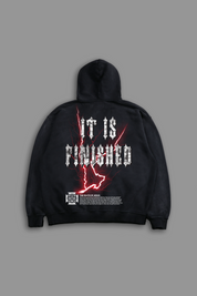 Finished "Faded" Hoodie in Black