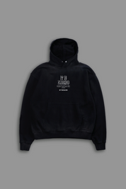 Finished "Faded" Hoodie in Black