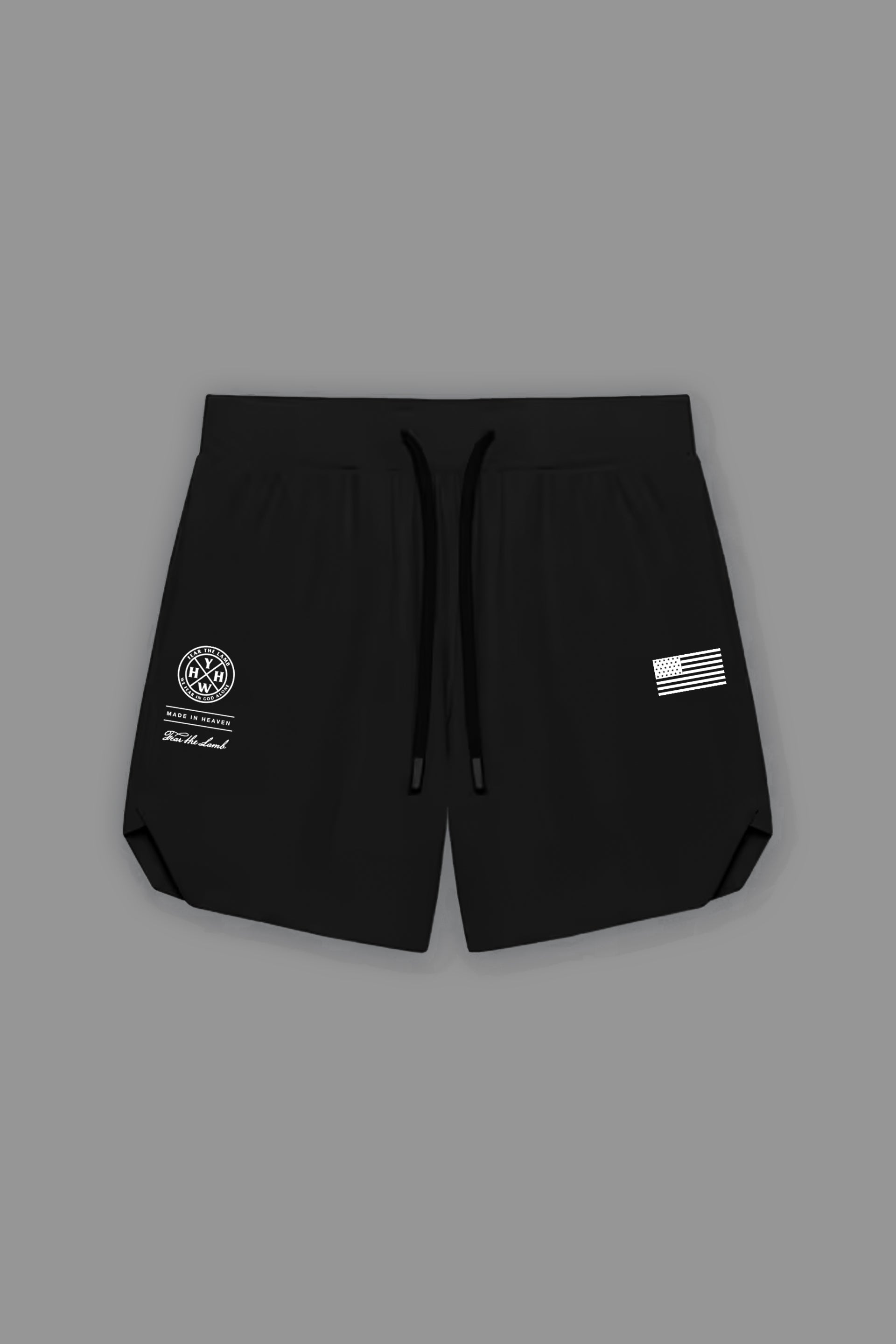 FLAG ACTIVE SHORTS IN BLACK