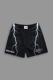 God's Gym "Patch" Mesh Shorts in Black