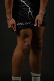 God's Gym "Patch" Mesh Shorts in Black