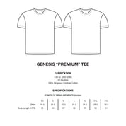 GENESIS "PREMIUM" TEE IN WHITE