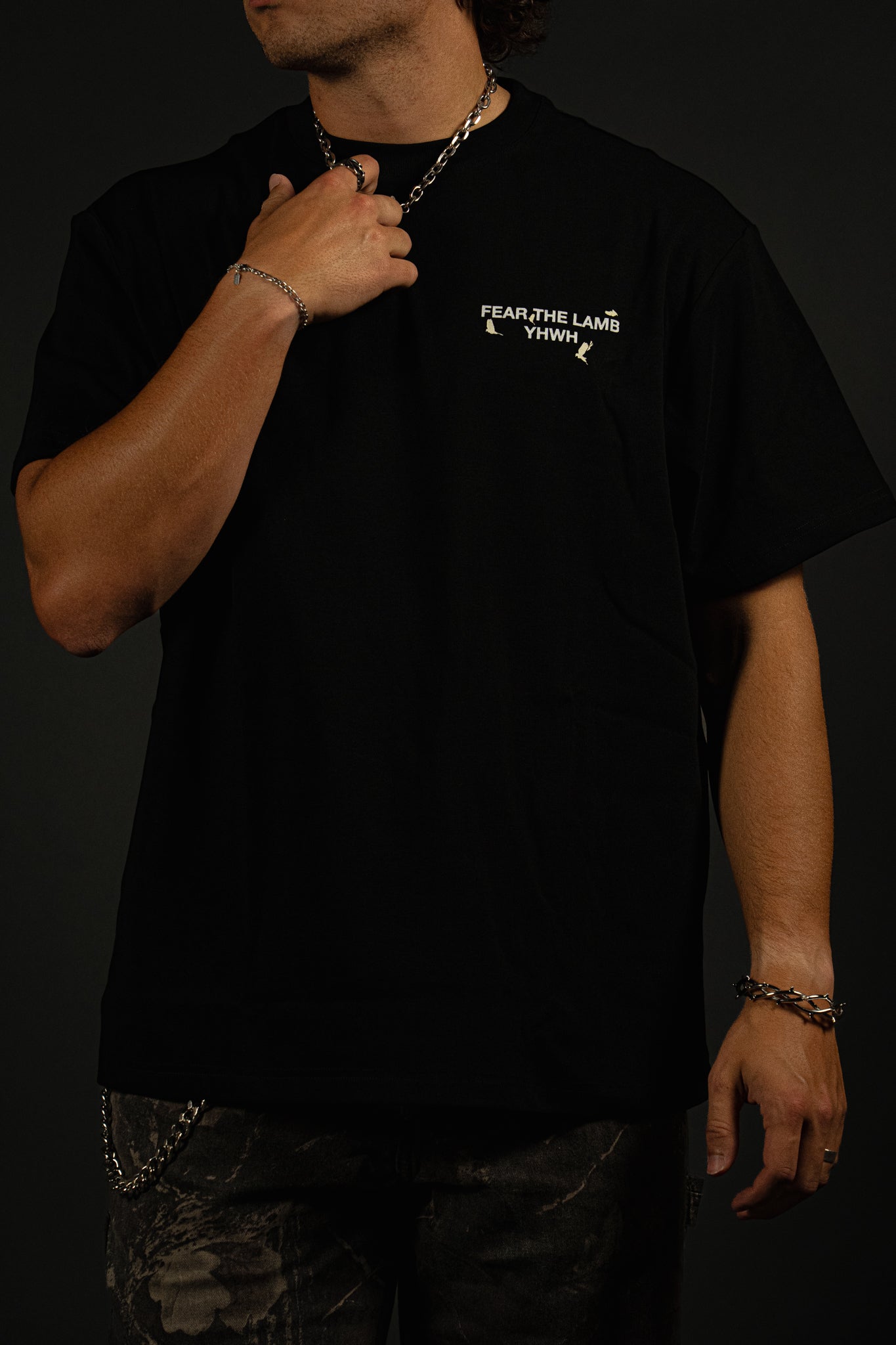 God is My Strength "Premium" Tee in Black