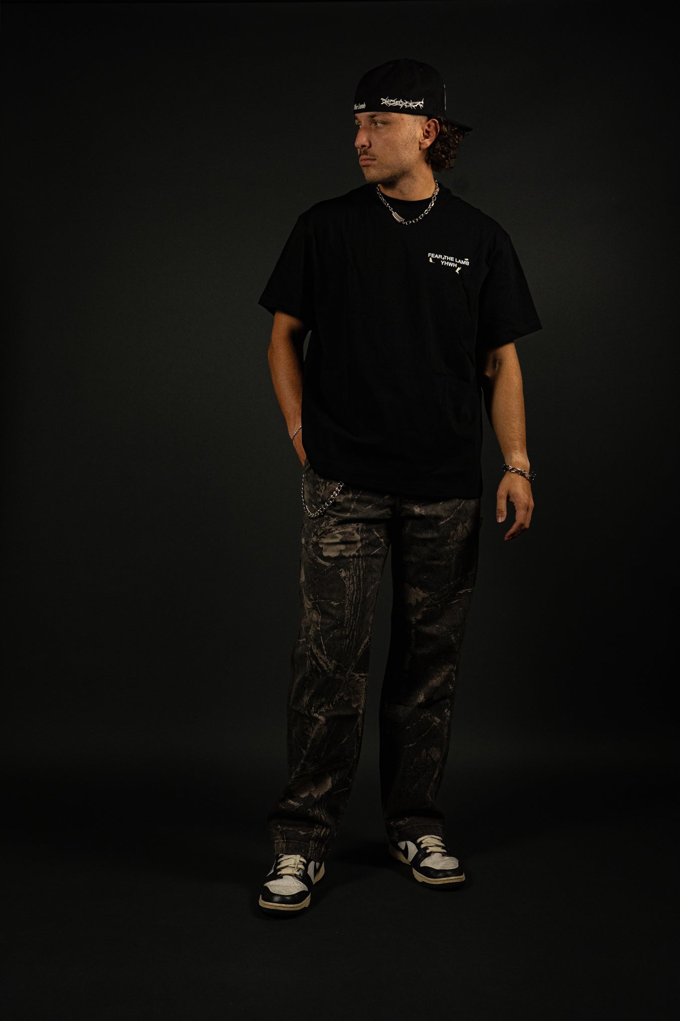 God is My Strength "Premium" Tee in Black
