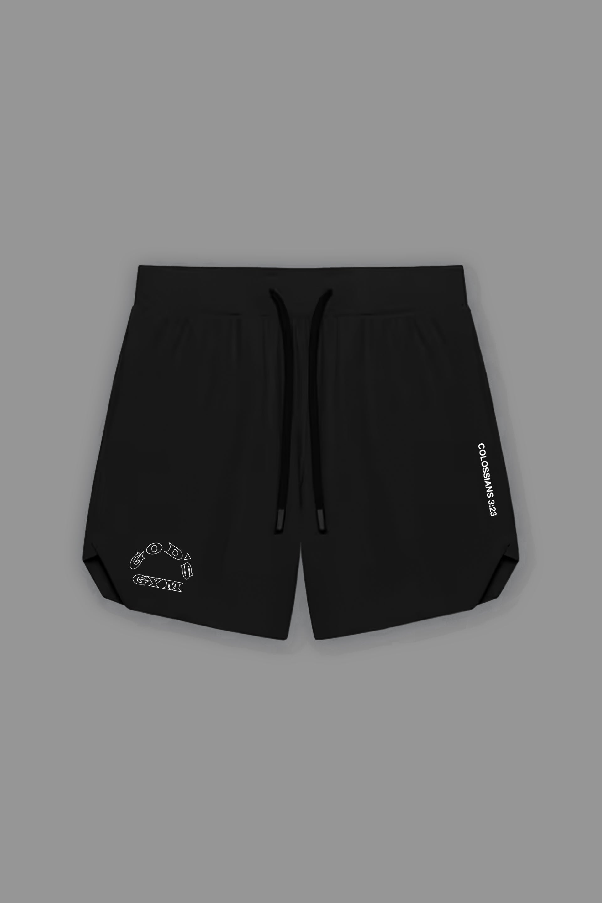 GOD'S GYM ACTIVE SHORTS IN BLACK