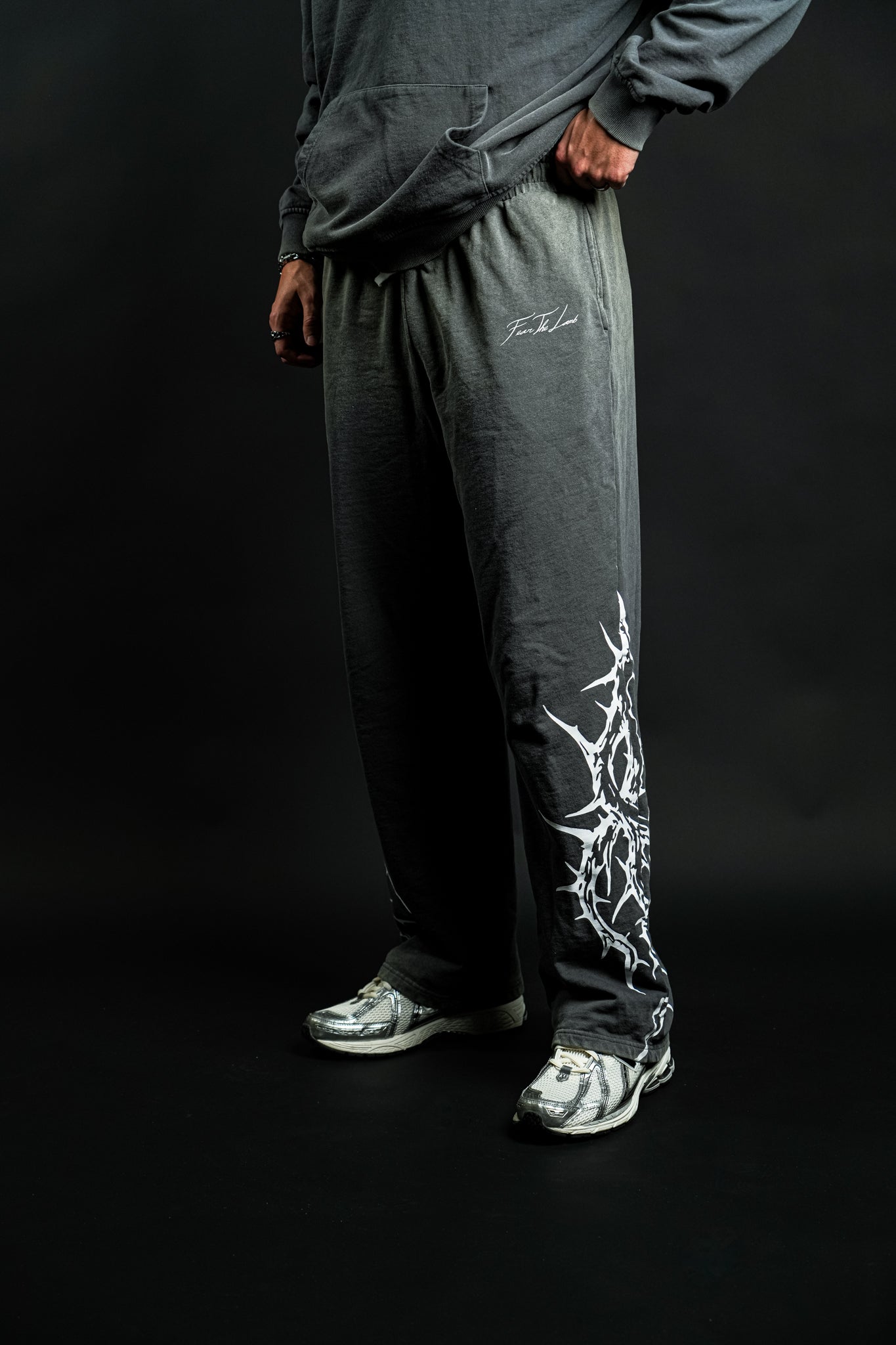 Marked by Thorns "Faded" Sweats in Gray
