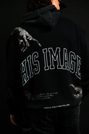 His Image "Faded" Hoodie in Black - Arnold 2026