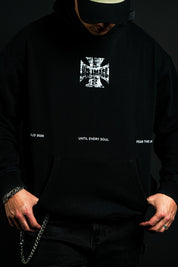 His Image "Faded" Hoodie in Black - Arnold 2026