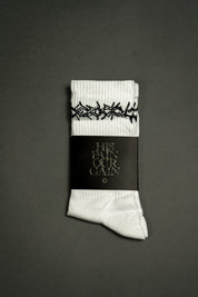 Crown of Thorns Classic Socks in White