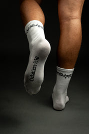 Crown of Thorns Classic Socks in White