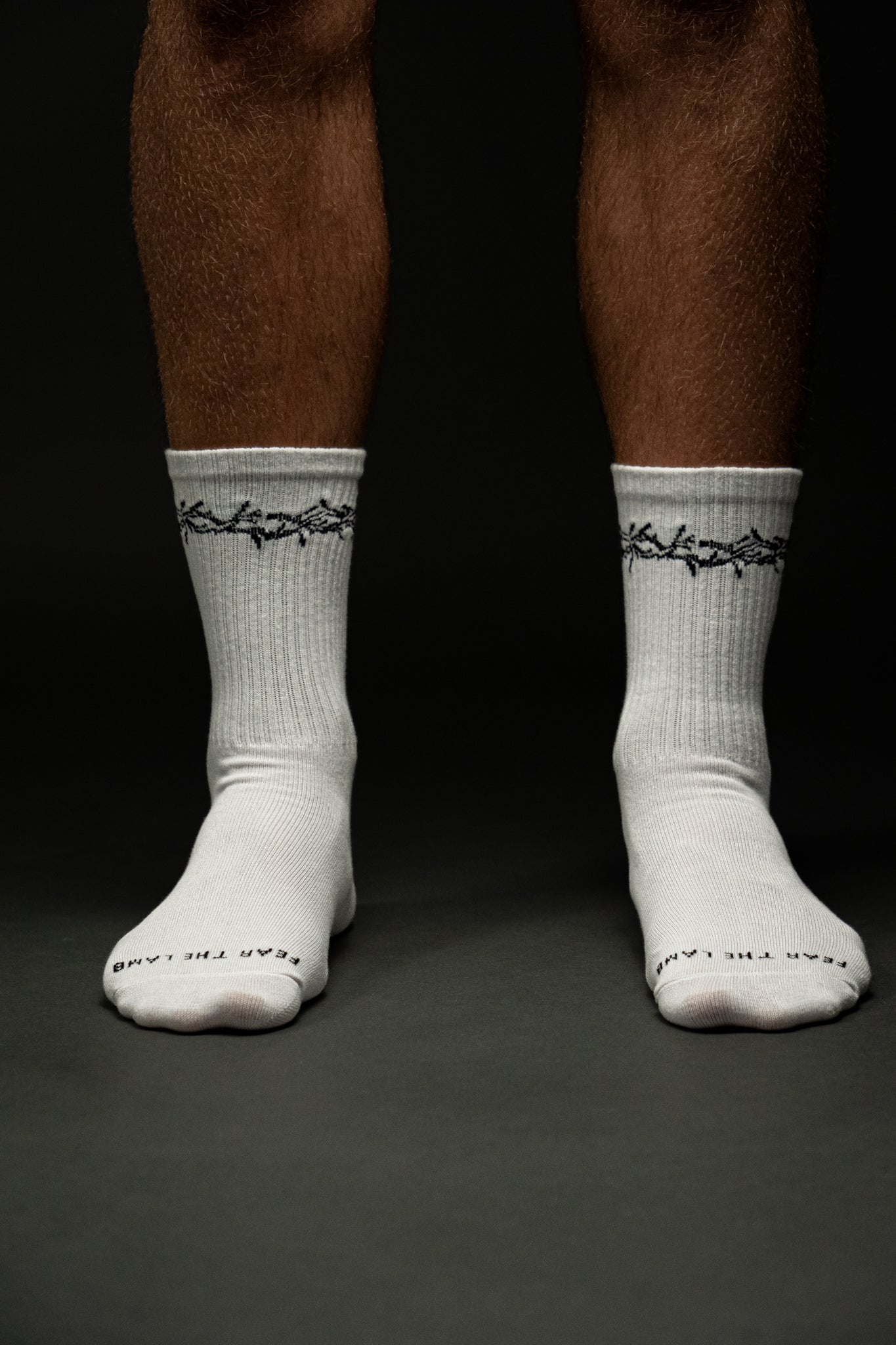 Crown of Thorns Classic Socks in White