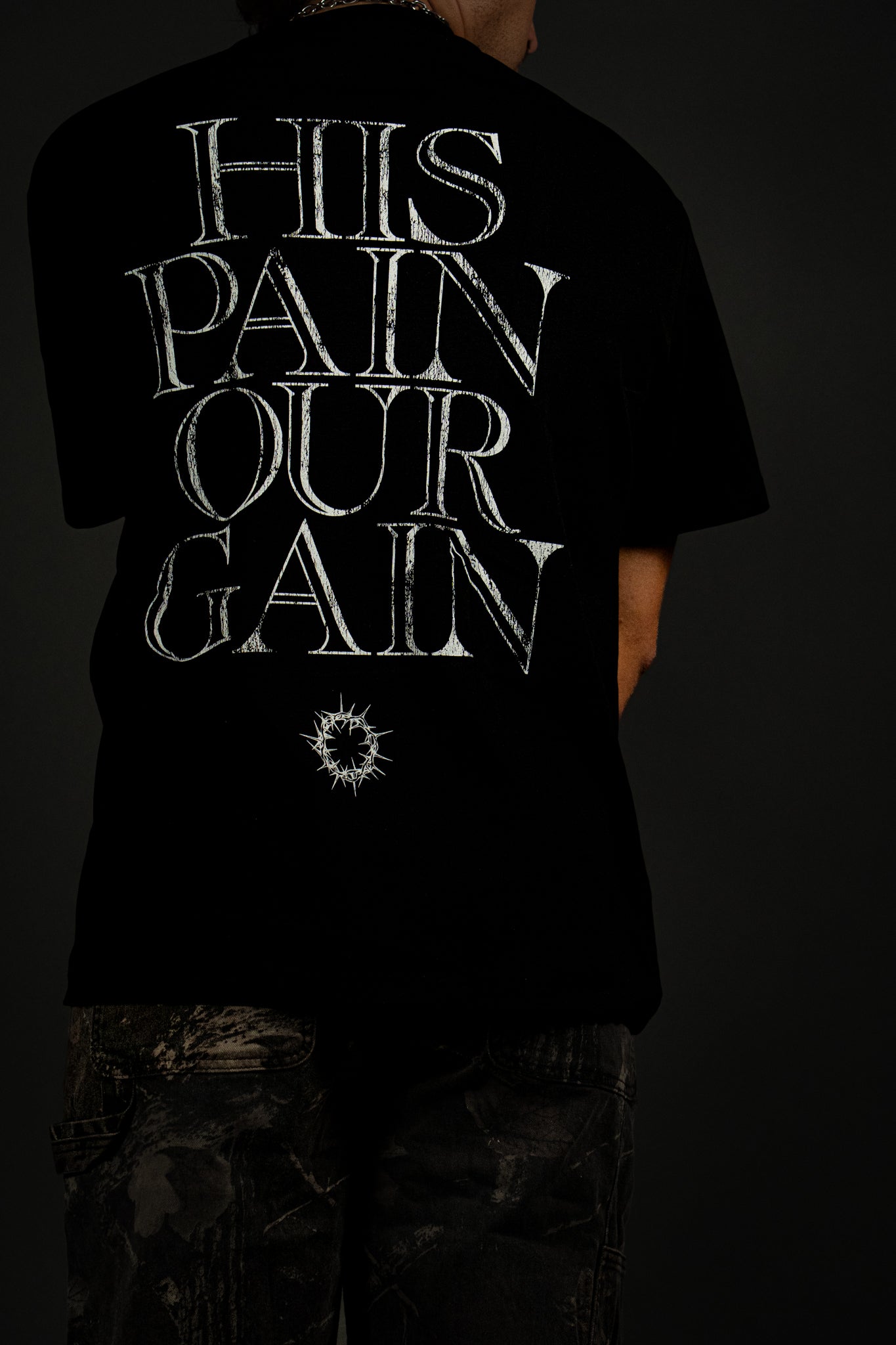 His Pain Our Gain "Premium" Tee in Black