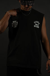 Heaven "PREMIUM" Cutoff in Vintage Black
