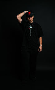 His Image "Faded" Tee in Black