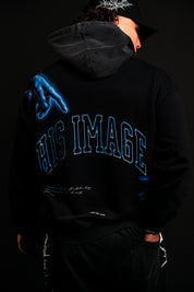 His Image "Faded" Hoodie in Black