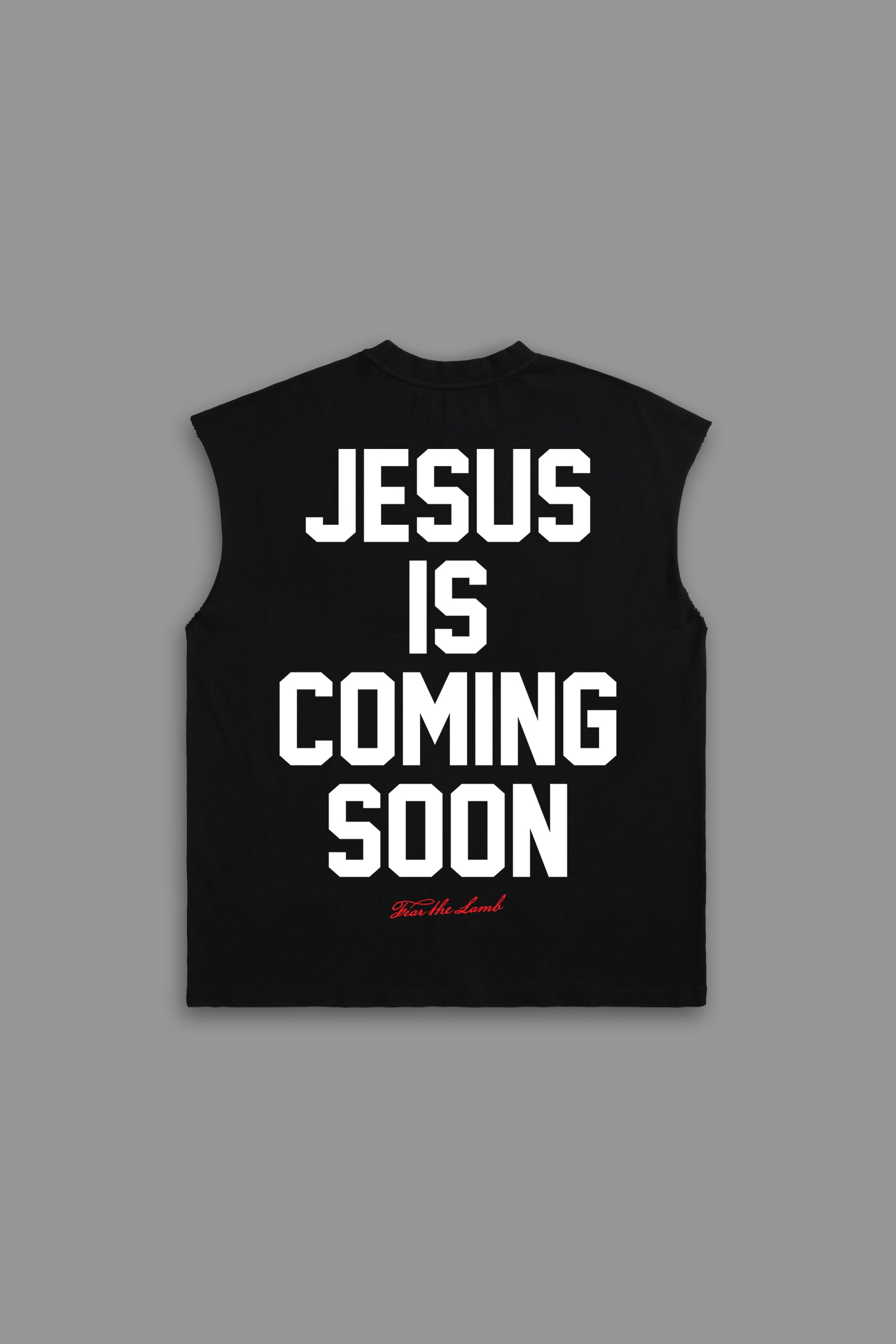 Jesus is Coming Soon "PREMIUM" Cutoff in Black
