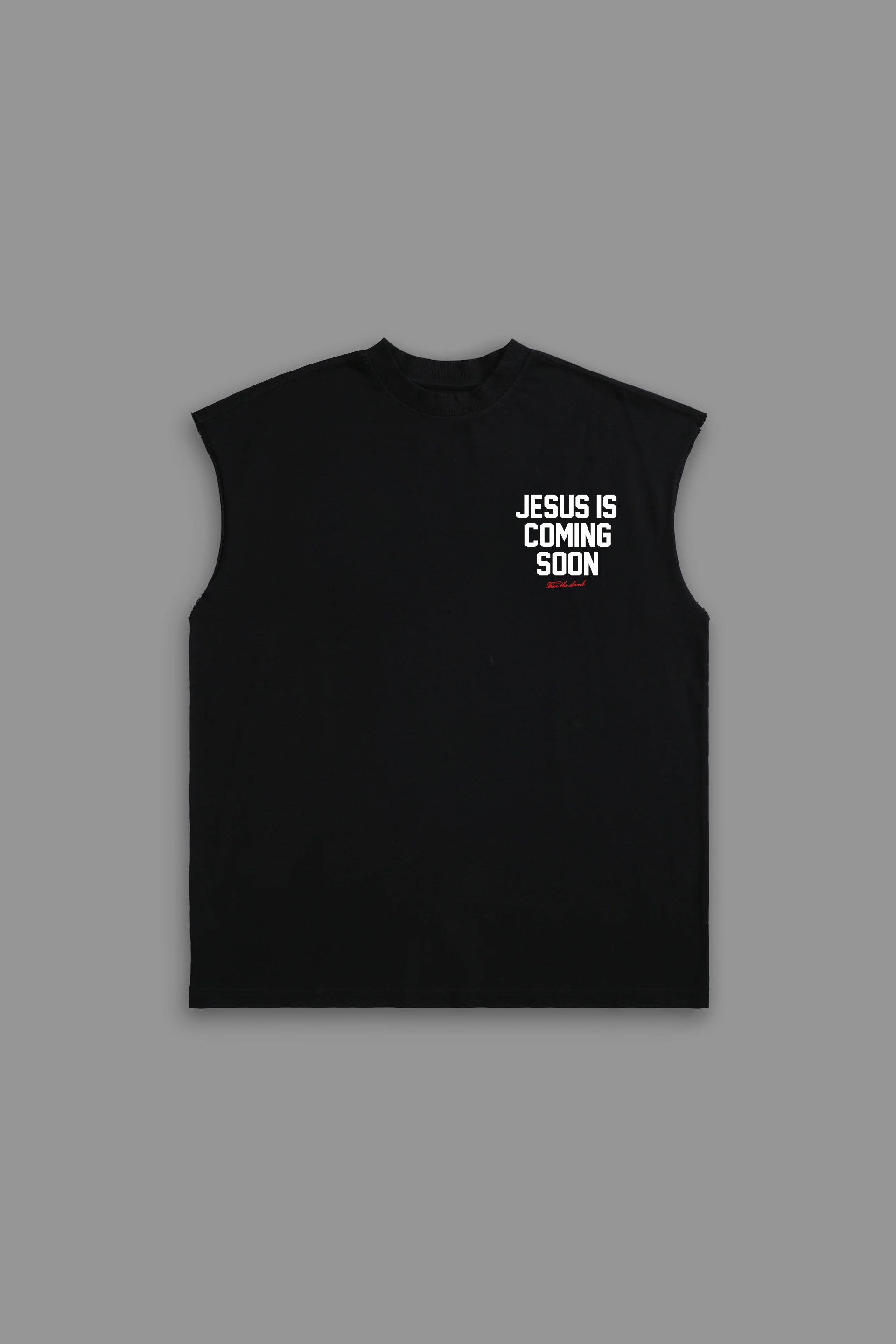 Jesus is Coming Soon "PREMIUM" Cutoff in Black