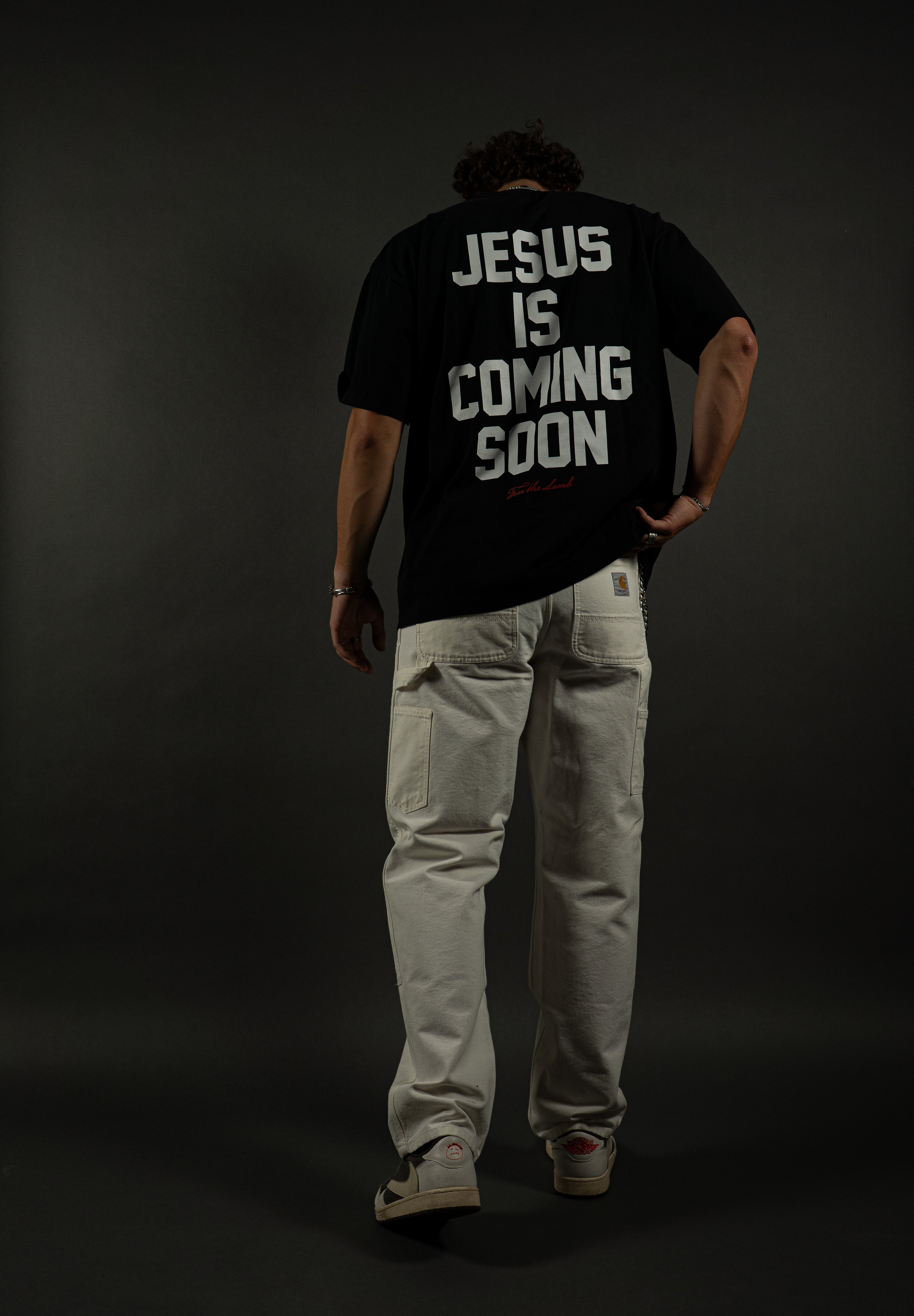 Jesus is Coming Soon "PREMIUM" Tee in Black