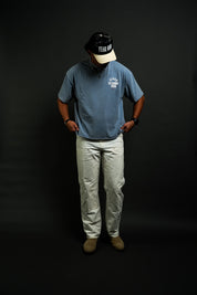 Jesus is Coming "Rend Cut" Tee in Blue