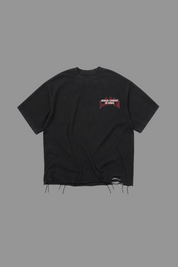 Jesus is King “Rend Cut” Tee in Vintage Black