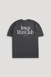Jesus Run Club "Faded" Tee in Grey