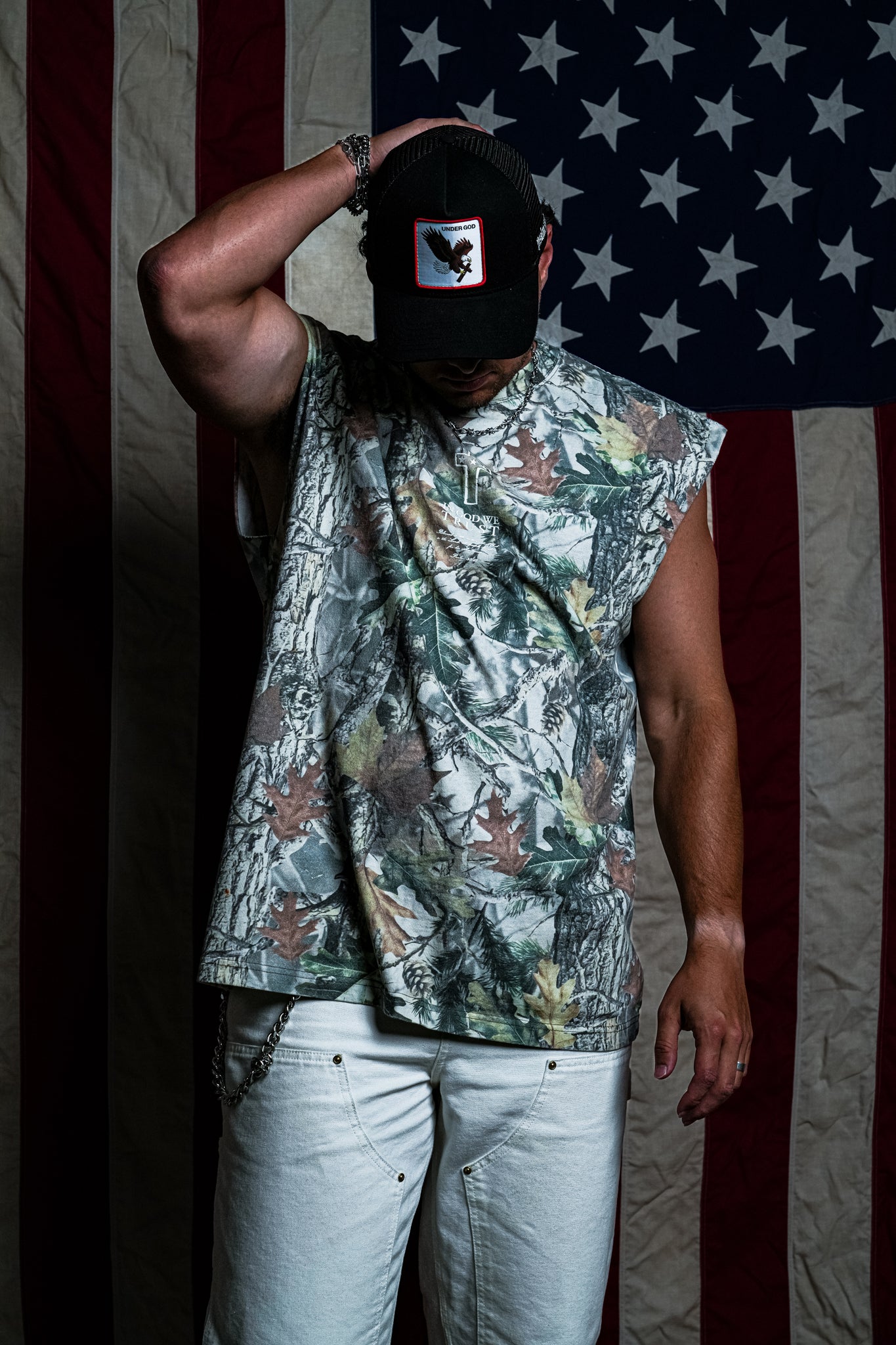 Jesus Saves "Samson Cut" Tee in Forrest