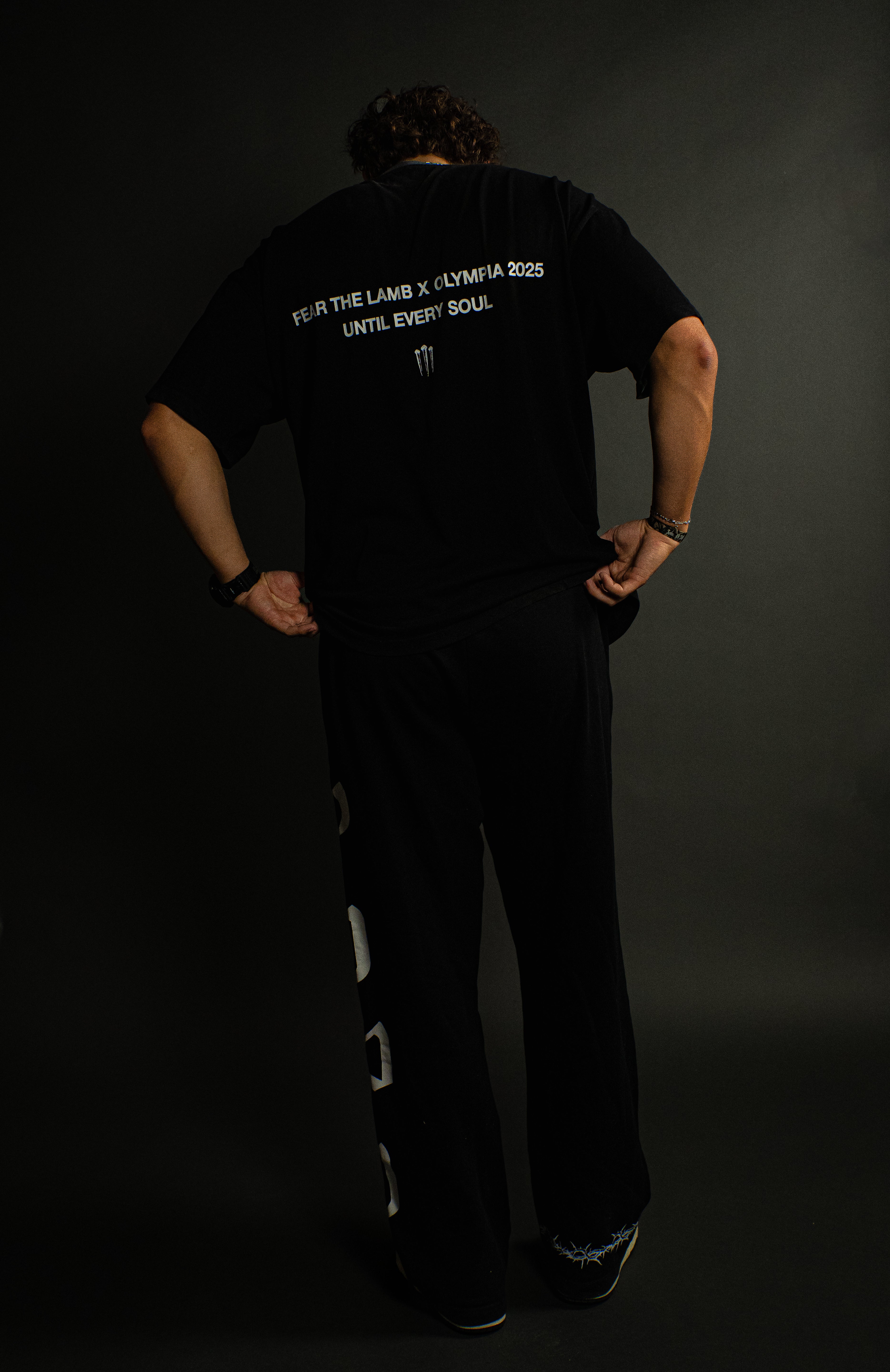 Jesus x Olympia "Faded" Tee in Black