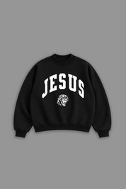 Jesus "Mock Neck" Women’s Sweatshirt in Black