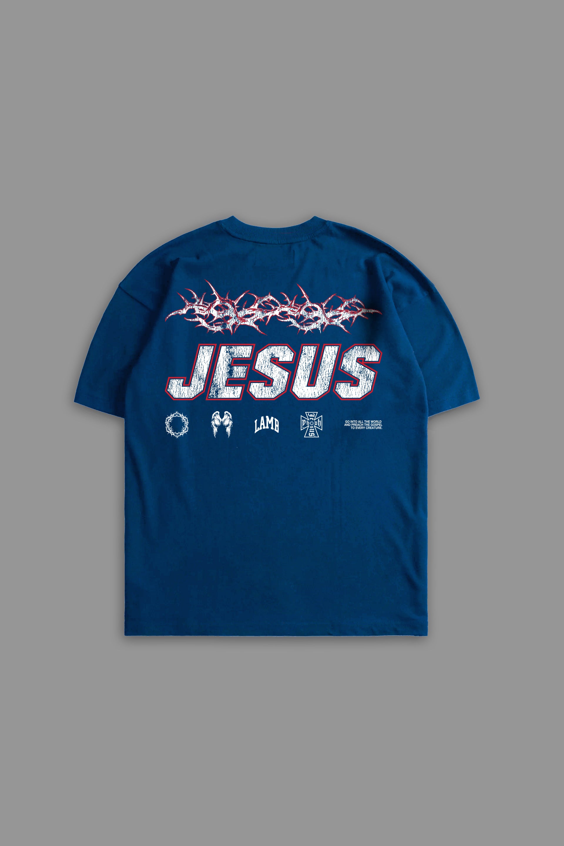 Race For Souls "PREMIUM" Tee in Cobalt Blue