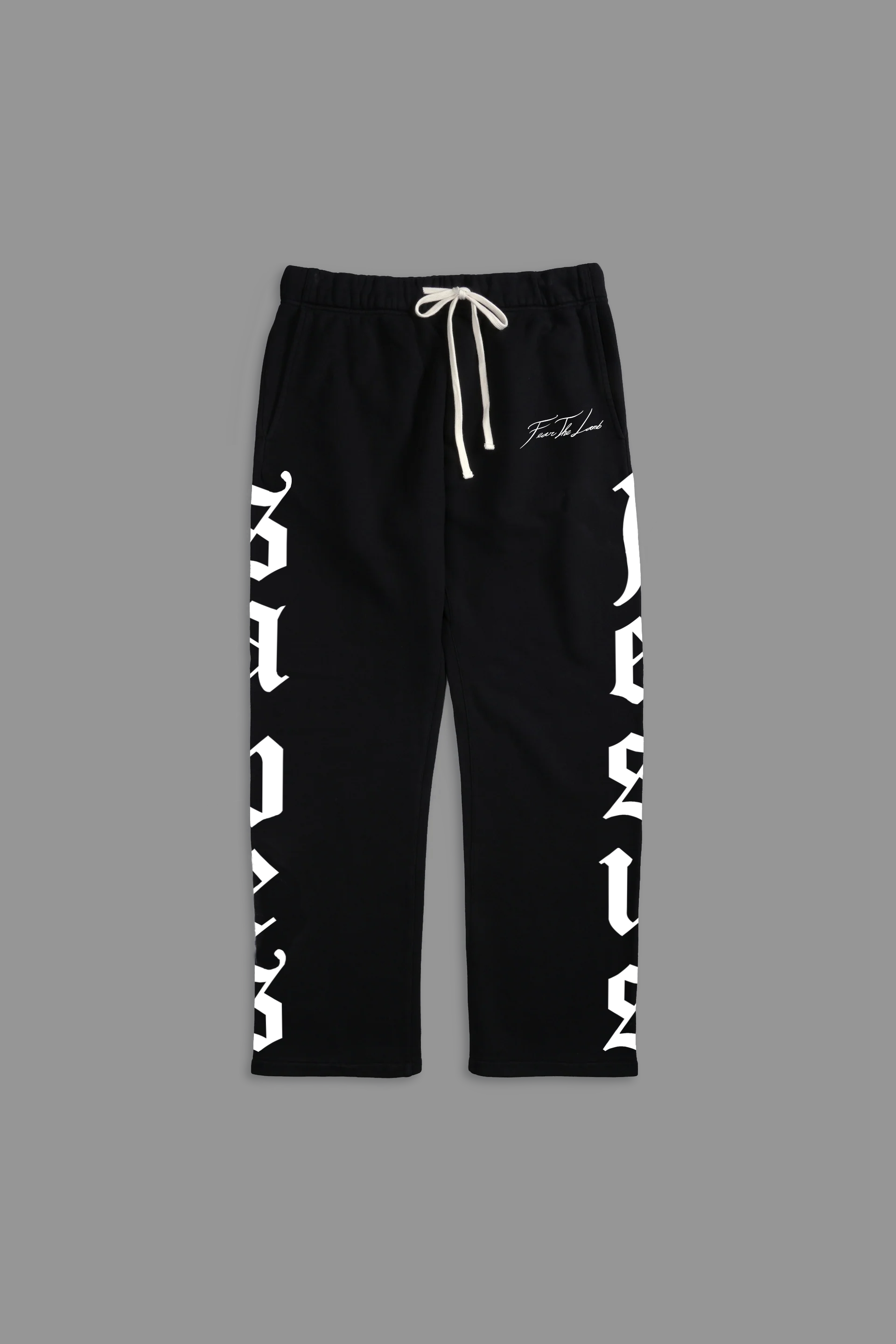 Jesus Saves "Faded" Sweats in Black