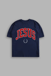 Jesus Varsity "PREMIUM" Tee in Midnight Blue