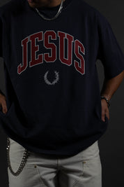 Jesus Varsity "PREMIUM" Tee in Midnight Blue