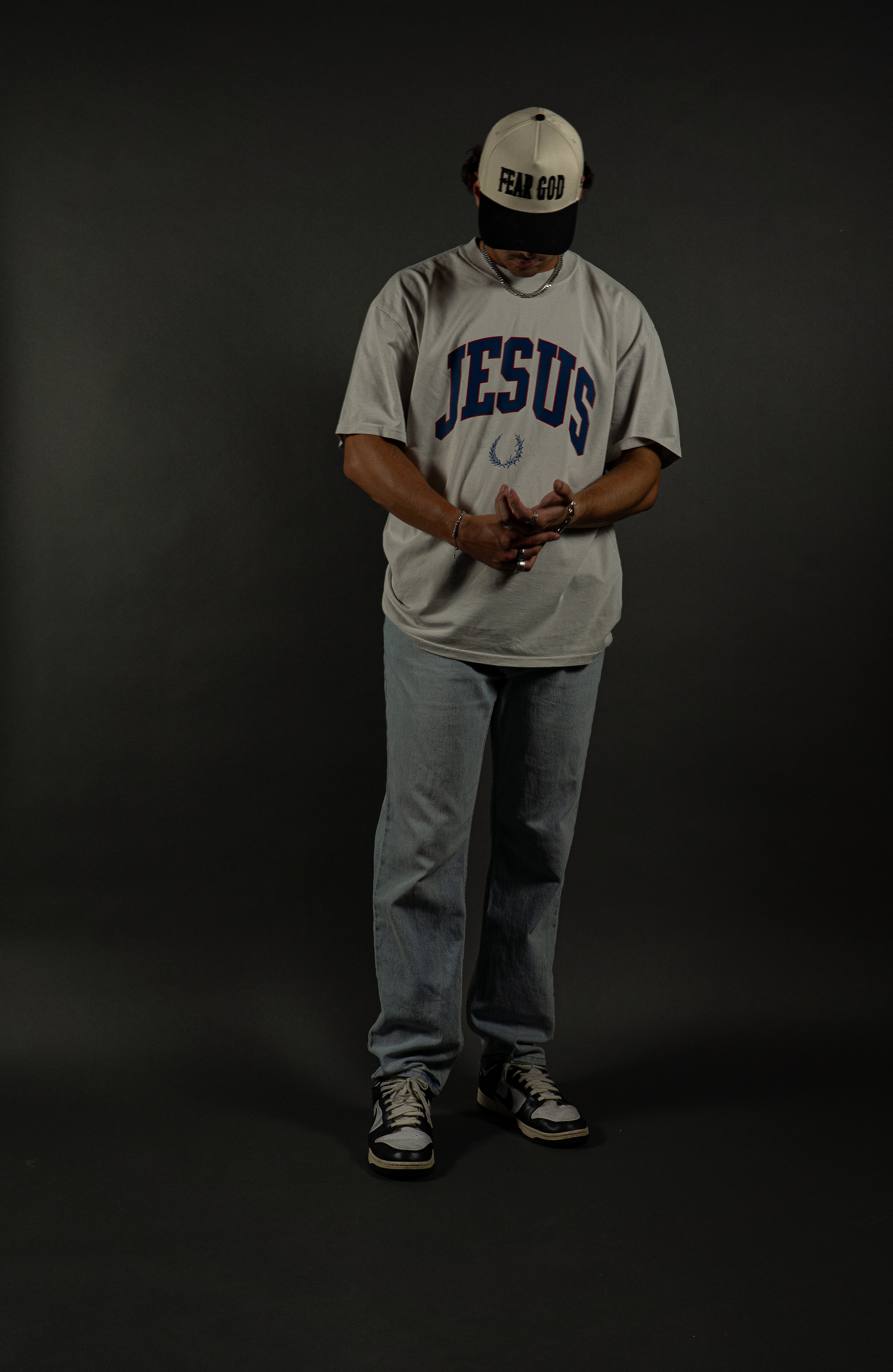 Jesus Varsity "PREMIUM" Tee in White