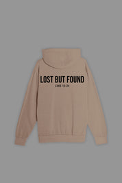 LOST BUT FOUND HOODIE IN TAN